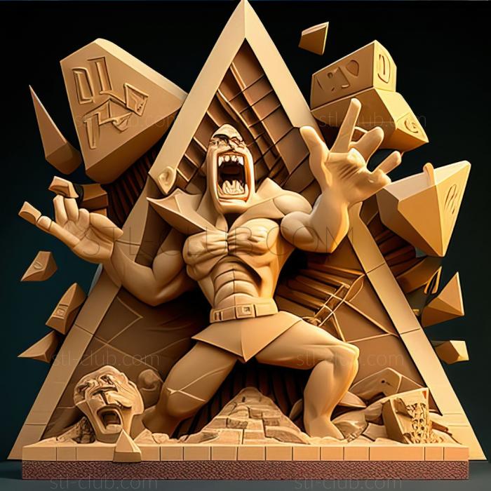 3D модель Битва с врагом внутри боевой пирамиды VS Регирок (STL)